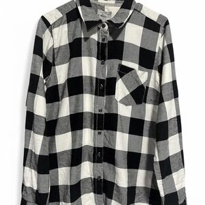 G.H. Bass & Co. Buffalo Plaid Flannel Shirt Button Up Long Sleeve Large‎ 0043